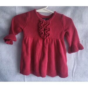 baby gap‎ newborn 0/3 knit pink dress